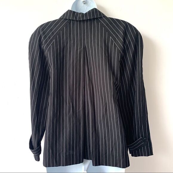 Lauren Ralph Lauren Linen Cotton Pinstripe Jacket - Picture 9 of 15